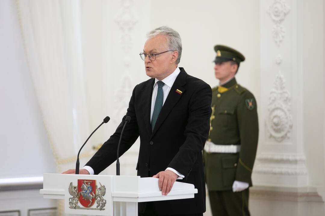 Valstybės apdovanojimų įteikimo ceremonija Lietuvos Prezidento rūmuose