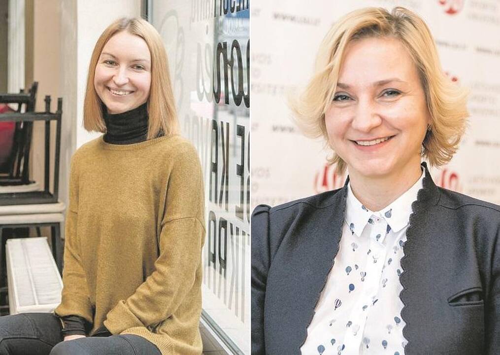 Rūta Stepanovaitė  (kairėje) ir Diana Rėklaitienė (dešinėje)