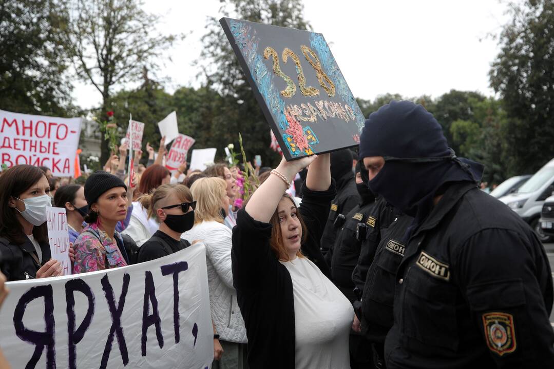 Per A. Lukašenkos gimtadienį – tūkstantinės minios protestas
