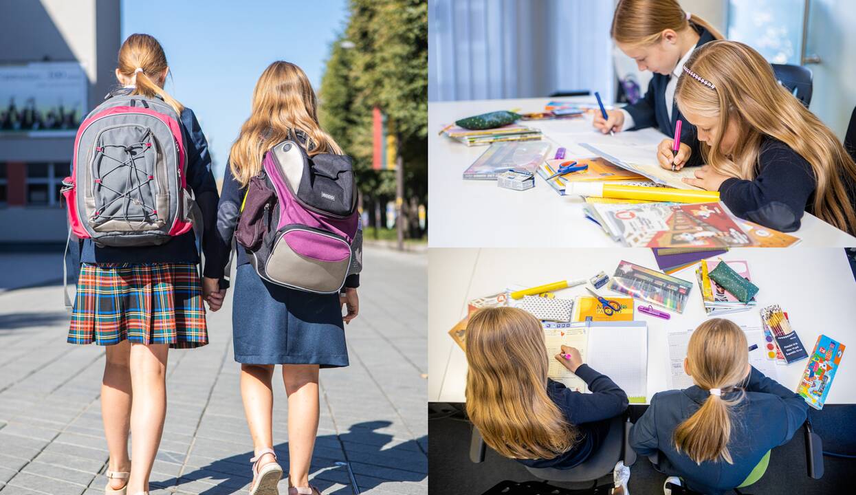 Akcentai: brangiausiai atsieina mokinių uniformos ir kuprinės.