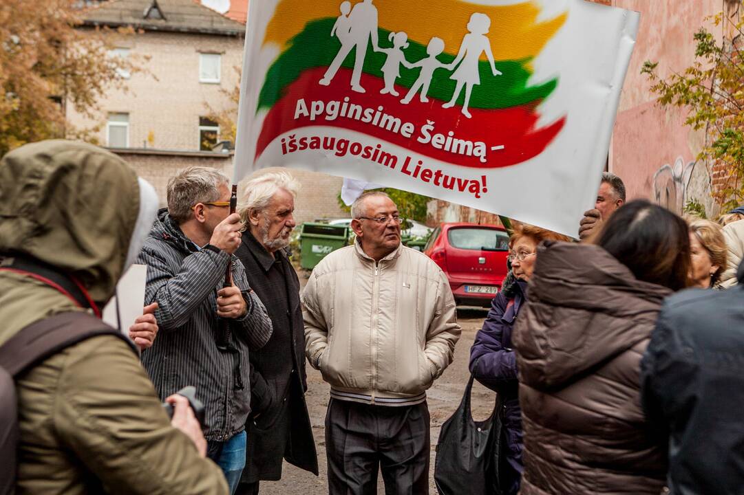 Piketas Kaune dėl atimtų vaikų