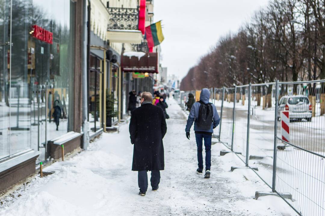 Sudėtingos eismo sąlygos Kaune