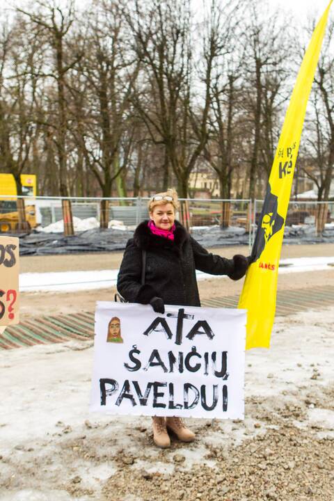 Šančių protestas dėl automobilių plovyklos