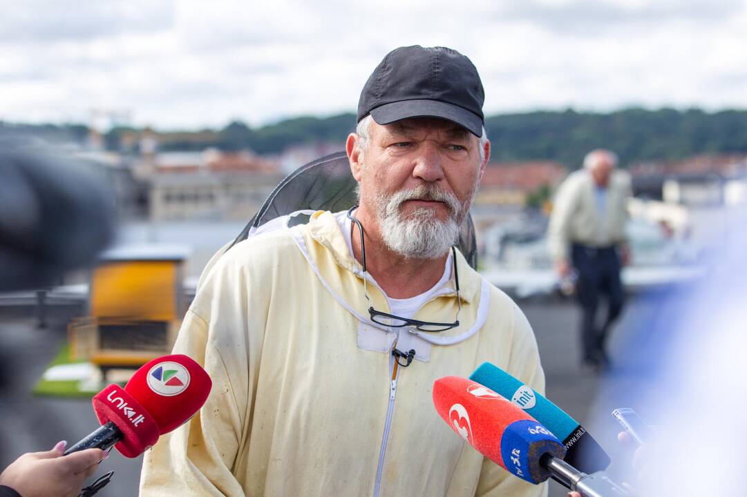 Pirmojo miesto medaus išėmimas