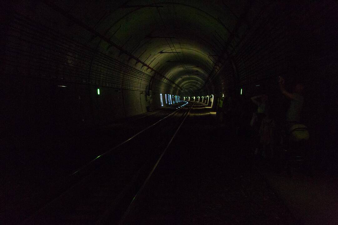 Inovatyvi ekspozicija Kauno geležinkelio tunelyje