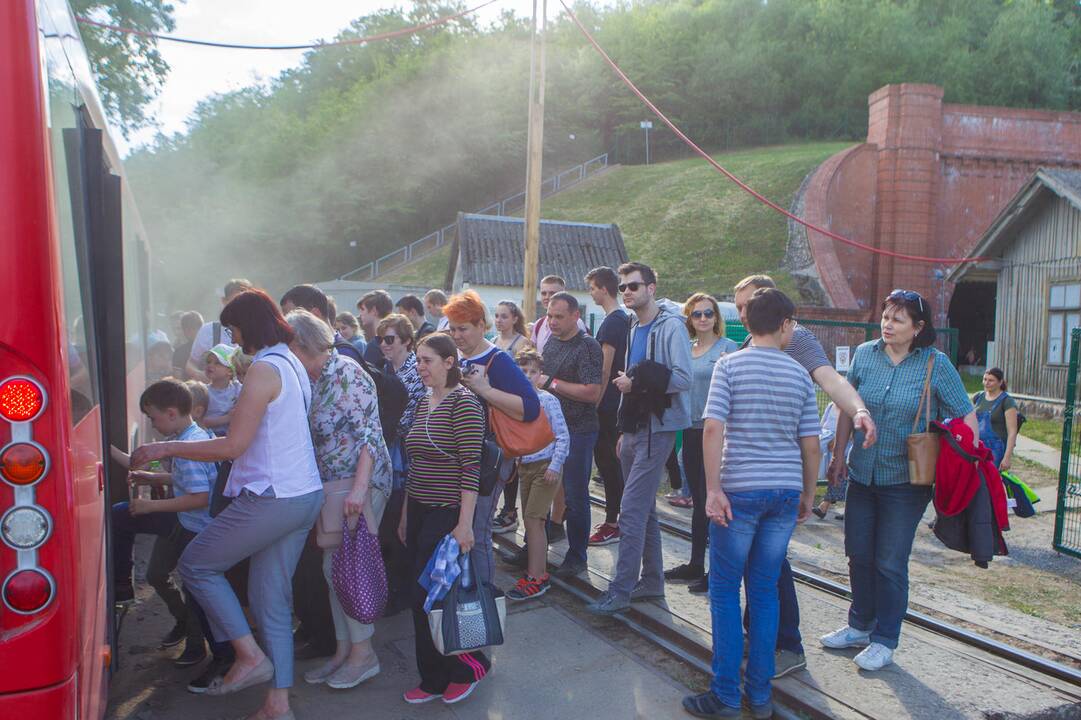 Inovatyvi ekspozicija Kauno geležinkelio tunelyje