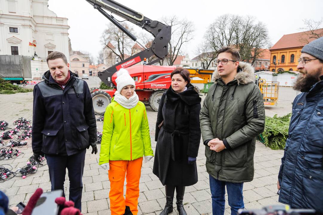 Kauno kalėdinės eglutės pristatymas