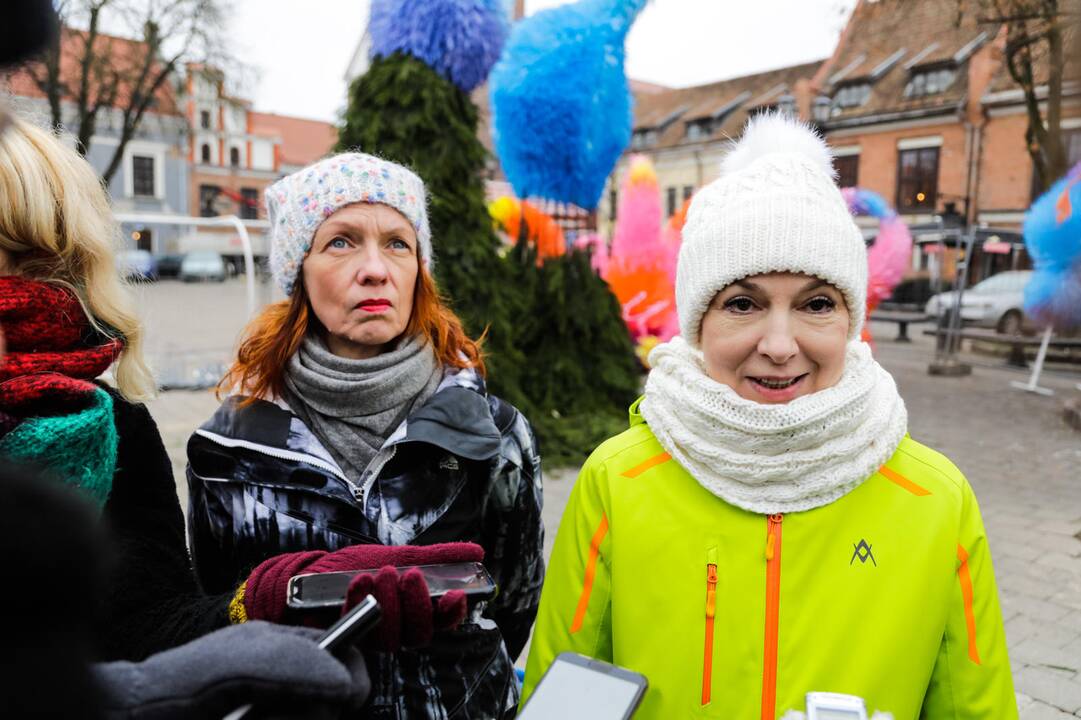 Kauno kalėdinės eglutės pristatymas