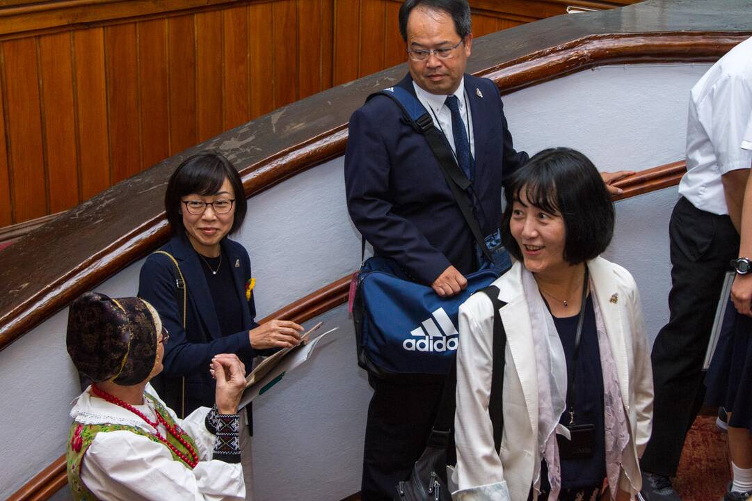 Kauno rotušėje – svečių delegacija iš Japonijos