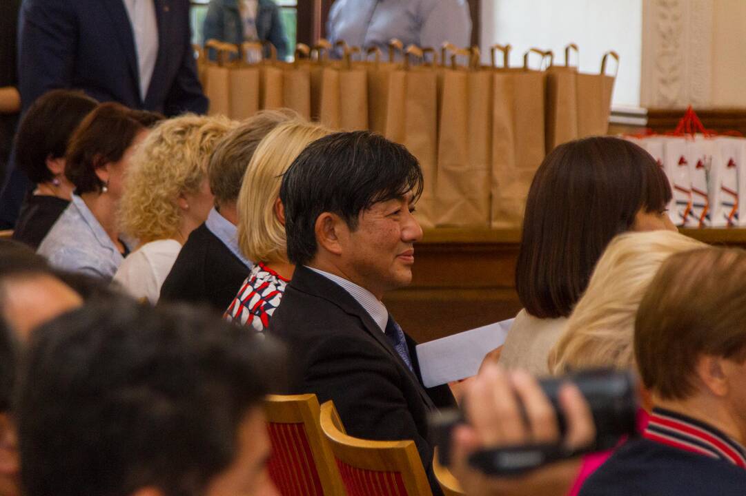 Kauno rotušėje – svečių delegacija iš Japonijos