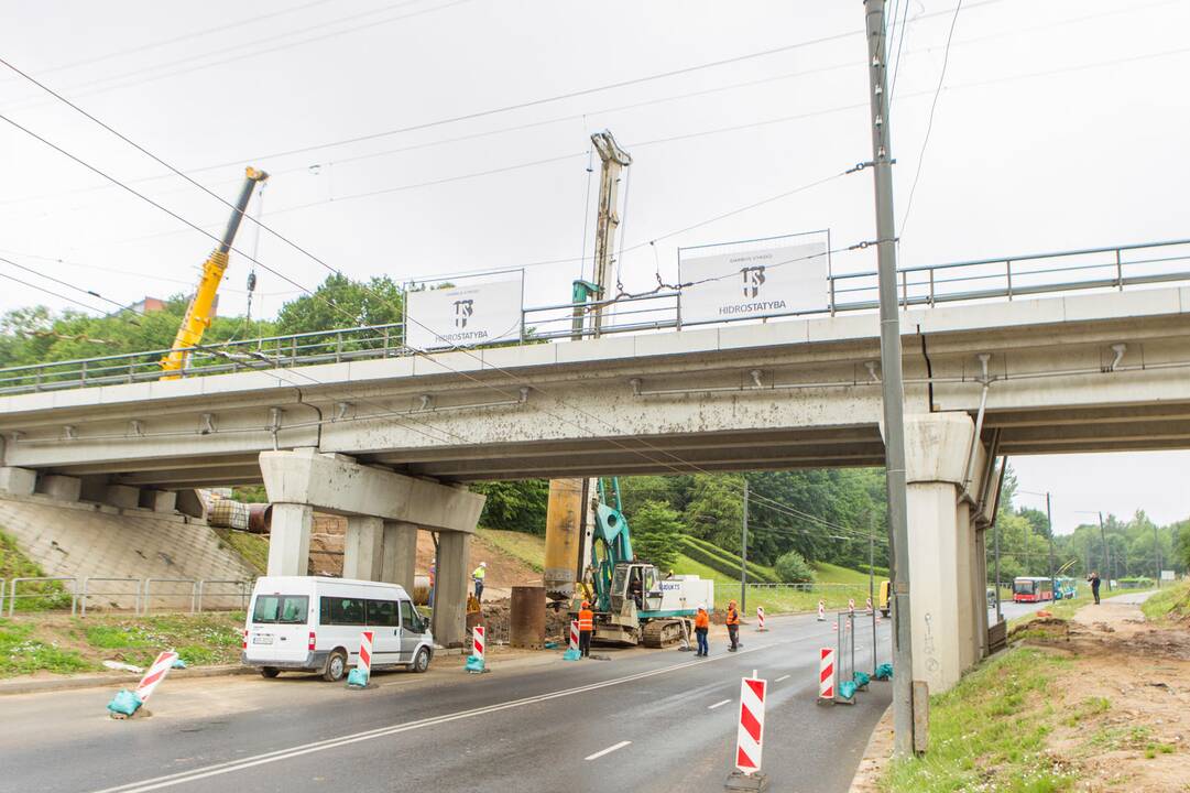 Pažeistas dujotiekis R. Kalantos gatvėje