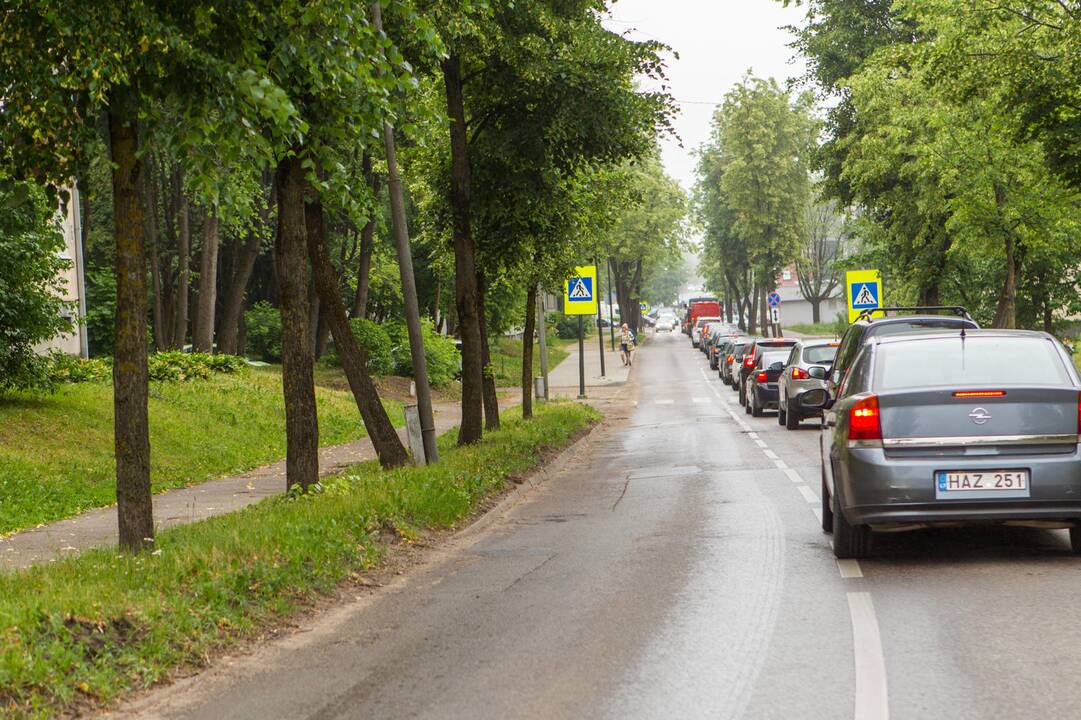 Pažeistas dujotiekis R. Kalantos gatvėje