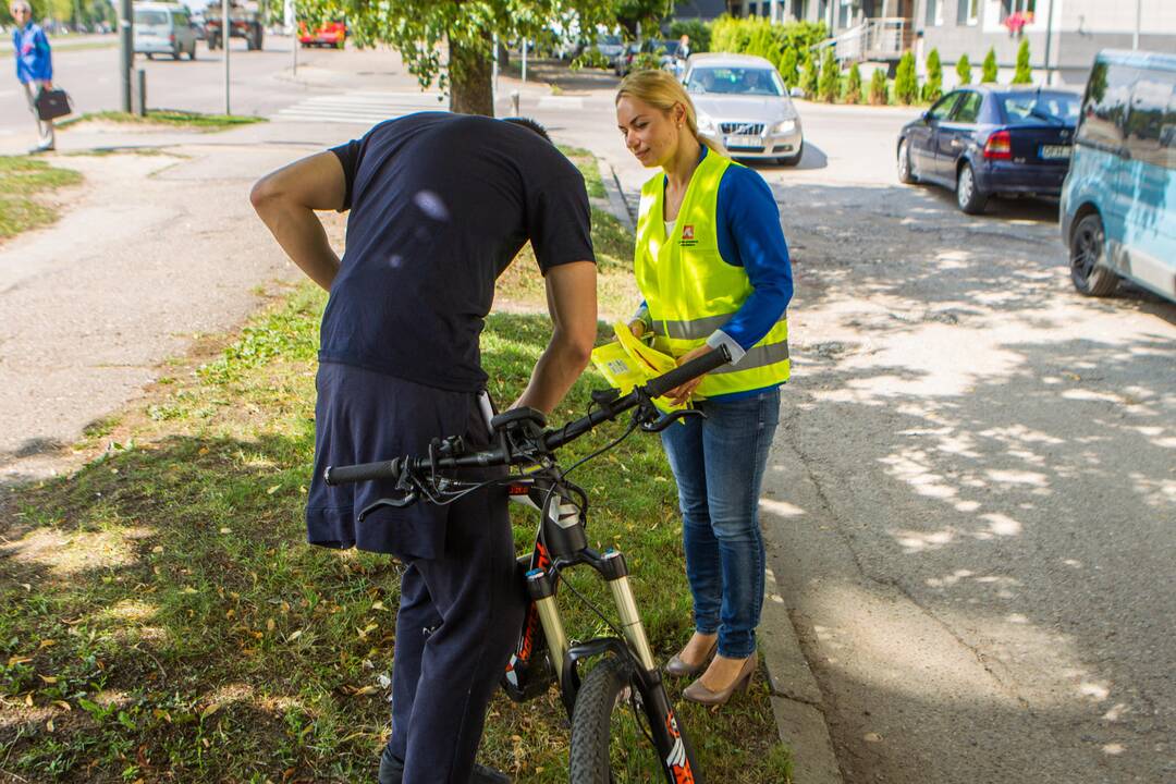 Per reidą – dėmesys dviratininkams ir paspirtukininkams