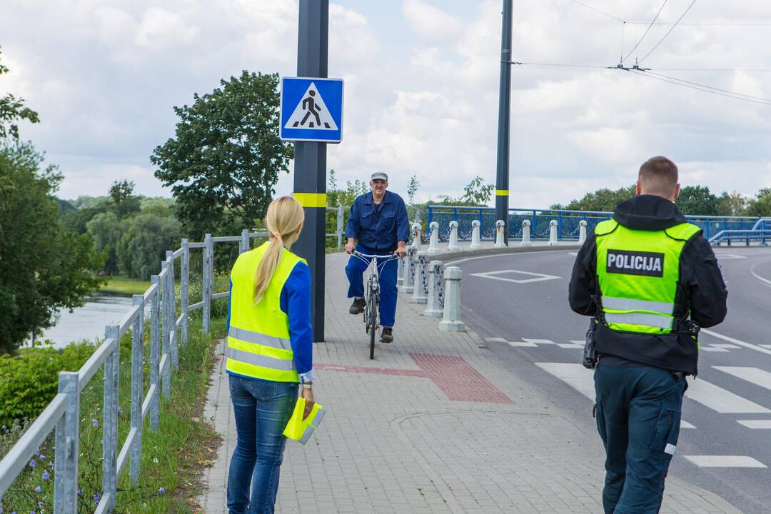 Per reidą – dėmesys dviratininkams ir paspirtukininkams