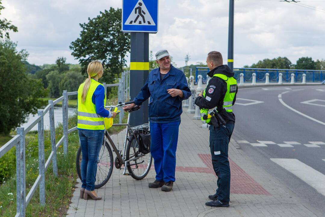 Per reidą – dėmesys dviratininkams ir paspirtukininkams