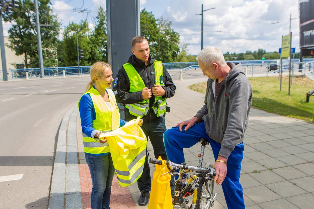 Per reidą – dėmesys dviratininkams ir paspirtukininkams