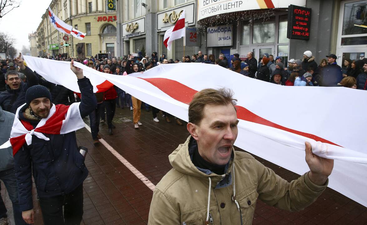 Baltarusijoje sulaikyti dešimtys žmonių