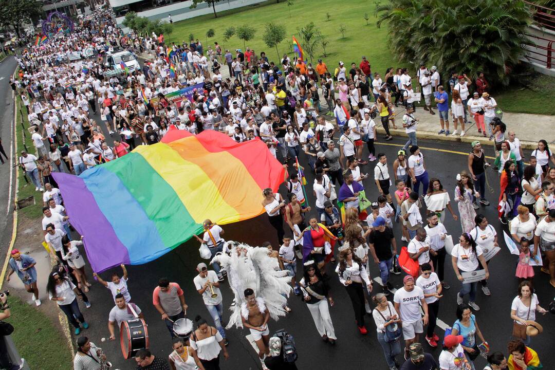 Čilėje vykusiajame gėjų parade raginta leisti tos pačios lyties asmenų santuoką