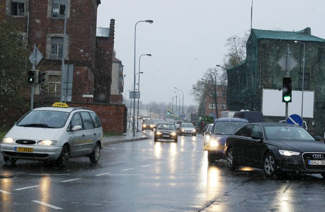Pirmasis sniegas Klaipėdoje