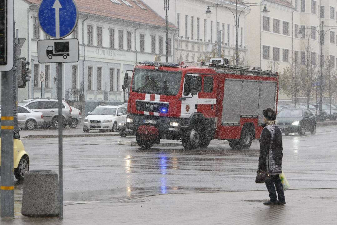 Pirmasis sniegas Klaipėdoje