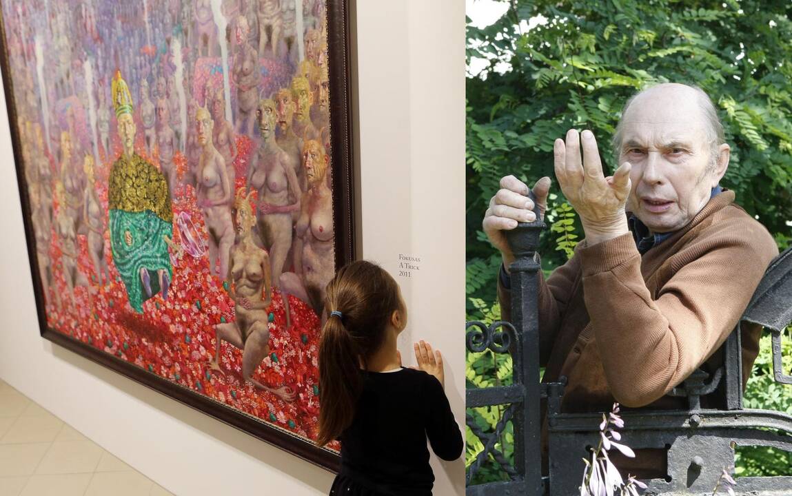 Klaipėdietis muziejininkas D.Varkalis, aplankęs Š.Saukos darbų parodą, stebėjosi tėvais, kurie atveda savo vaikus pažiūrėti šių paveikslų.