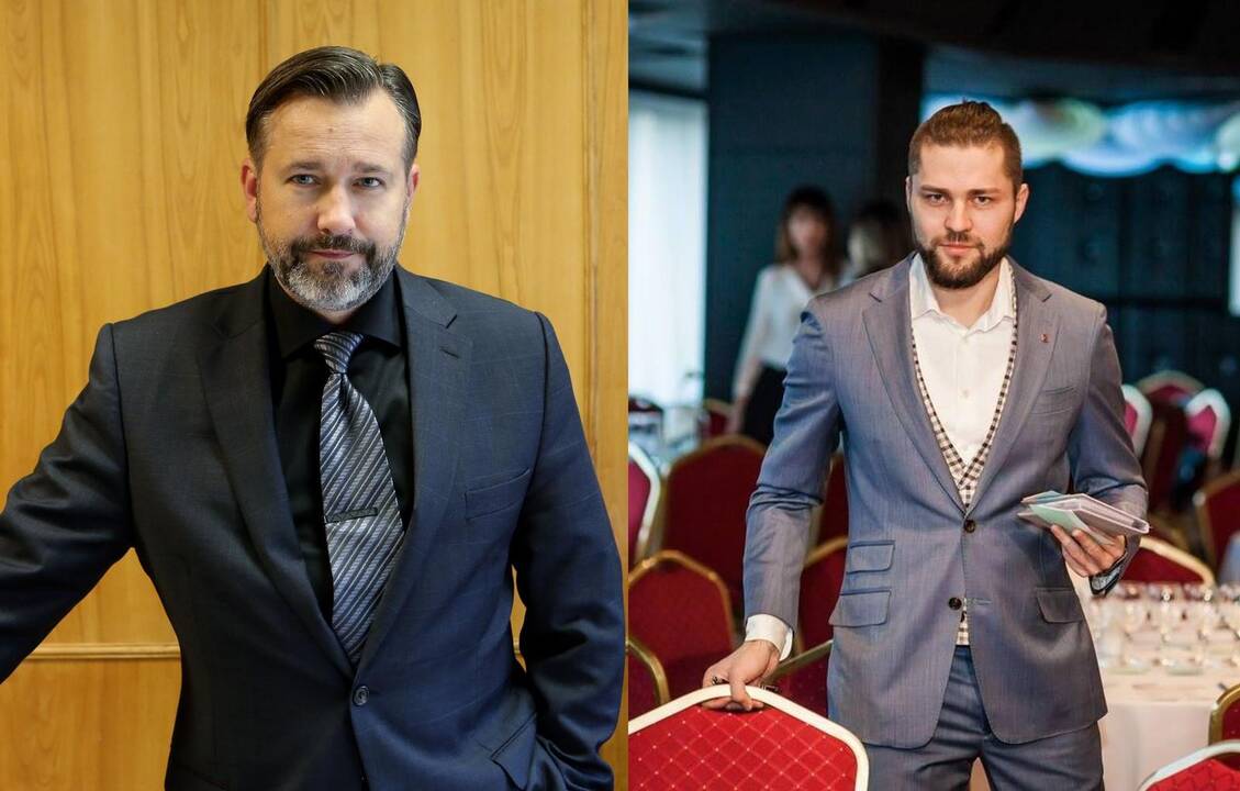 Į įmonės "Klaipėdos vanduo" generalinio direktoriaus postą taikantis D.Aleksandrovas (kairėje) pateko į finalinį atrankos turą. O štai verslininkas A.Petrošius žada iki galo sekti šią atranką.