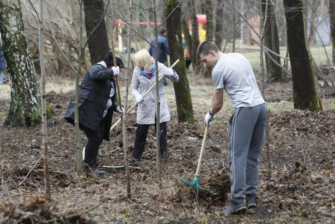 Savivaldybės darbuotojai tvarkė pajūrį