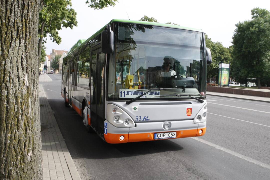 Klaipėdos autobusuose filmuojami chuliganai 