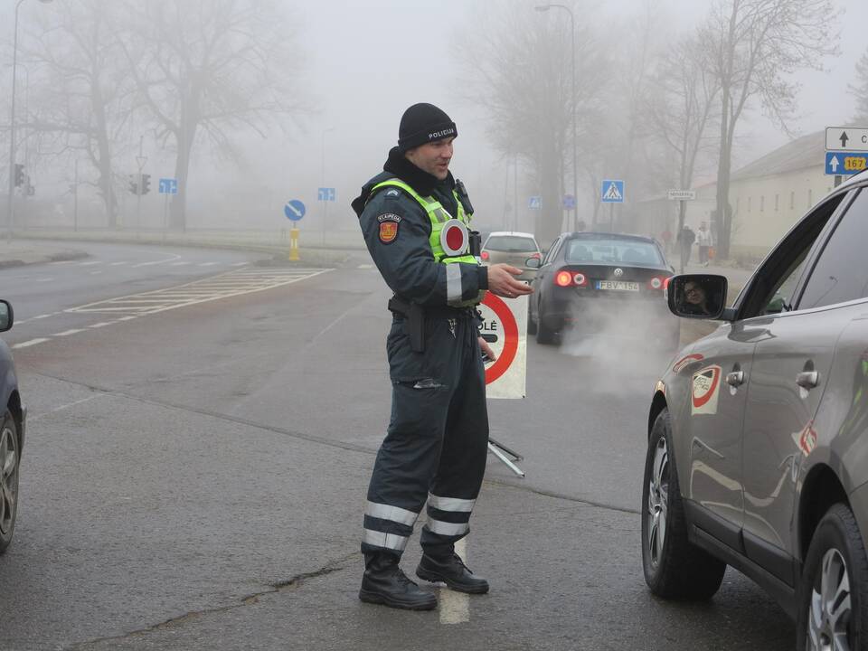 Savaitgalį policininkai vykdė reidus