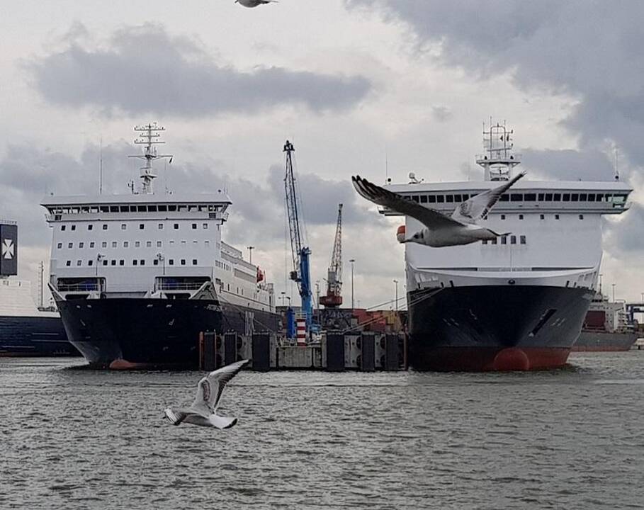Pertvarkymas: prie šio pirso, kuris bus prailgintas, ateityje galės stovėti ilgesni DFDS laivai.