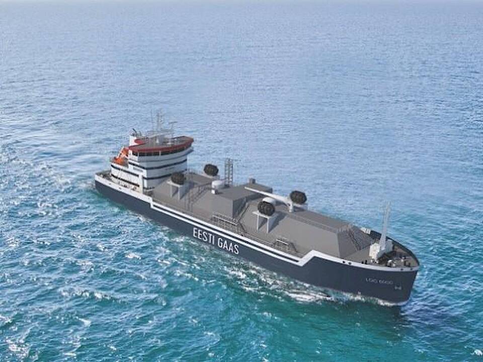 Kūrinys: naujas dujų bunkeravimo laivas „Kairos“ jau plaukia į Klaipėdos uostą.