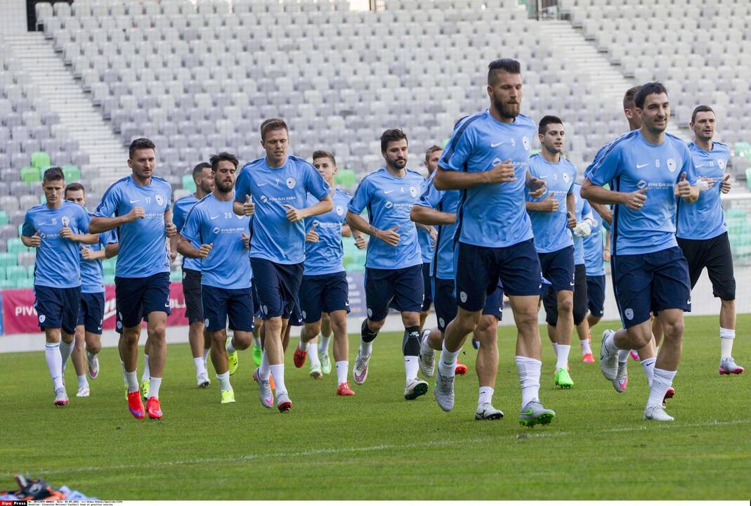 Slovėnijos futbolo rinktinė laimėjo kontrolines rungtynes