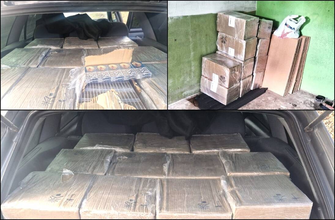 Prienų rajone sulaikytas kontrabandines cigaretes gabenęs vyras: vertė siekia kone 50 tūkst. eurų