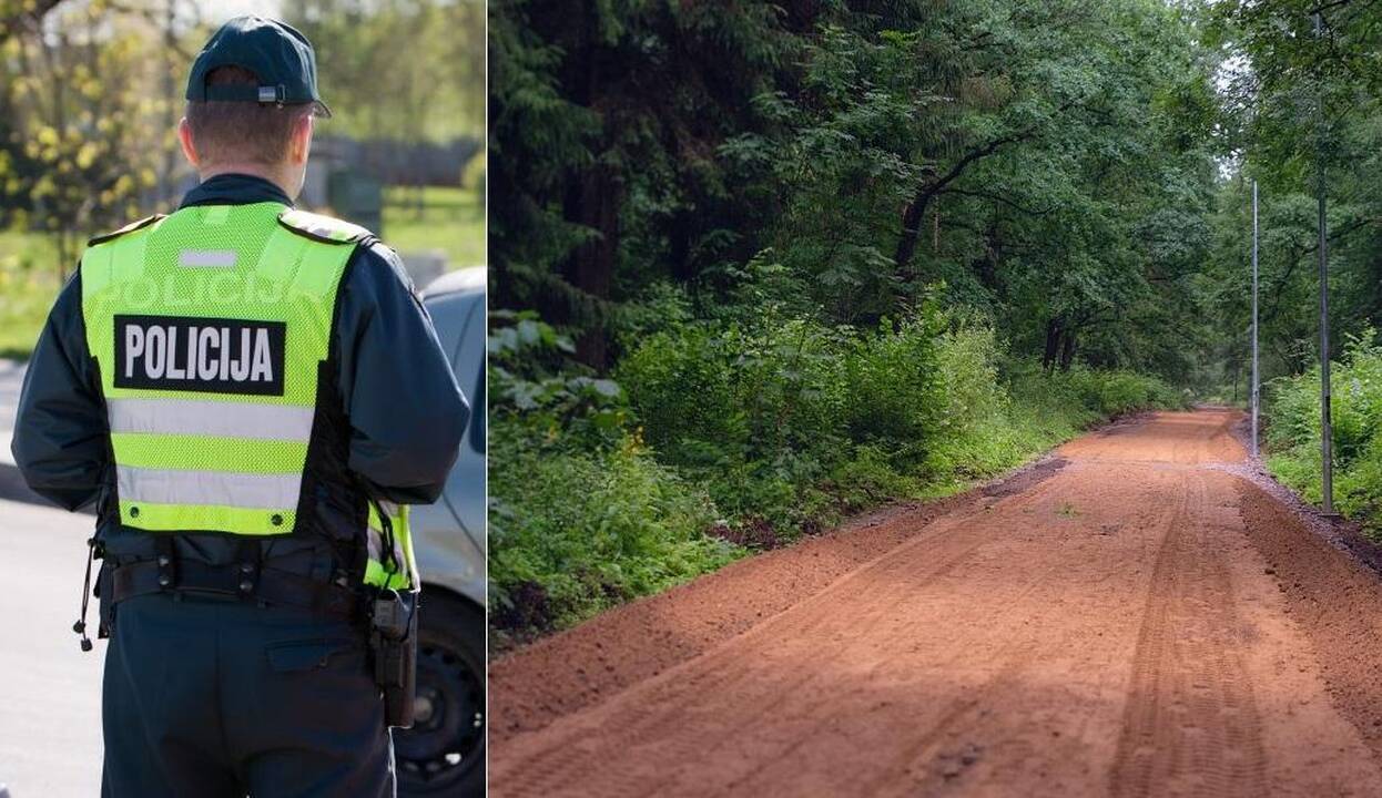 Kleboniškio miške policija gaudė narkotikų platintojus: nukentėjo pareigūnas