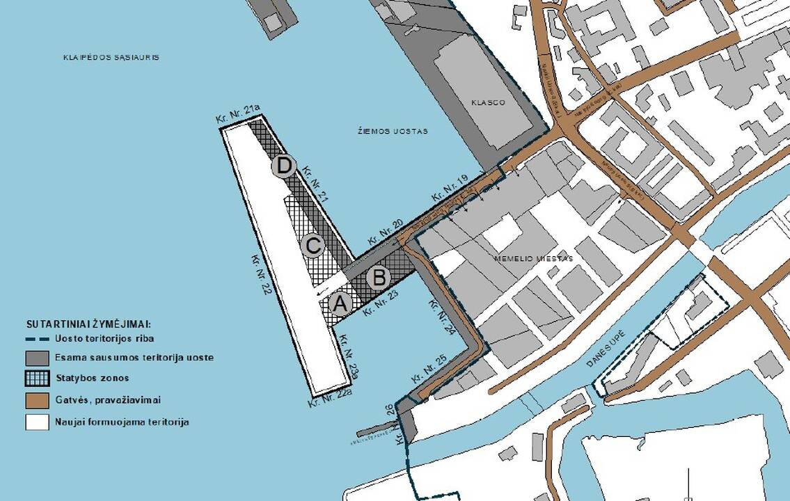 Vieta: ši teritorija, kur praeityje stovėdavo okeaniniai žvejybos laivai, per trejus metus turėtų smarkiai keistis.
