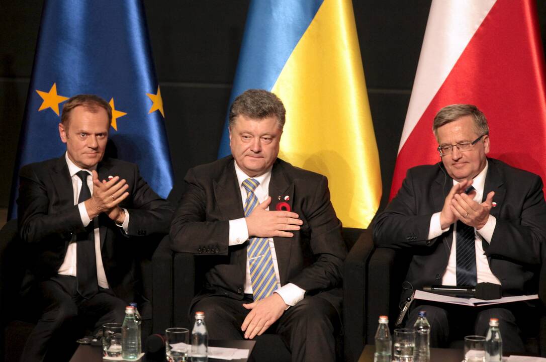 Ukrainos prezidentas kritikuoja nuolaidžiavimą Maskvai