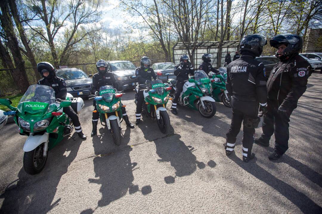 Kauno policijos motociklų reidas