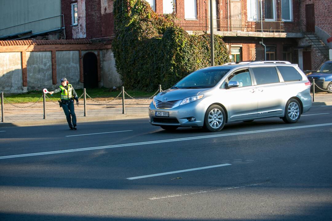 Policijos reidas judrioje Kauno gatvėje