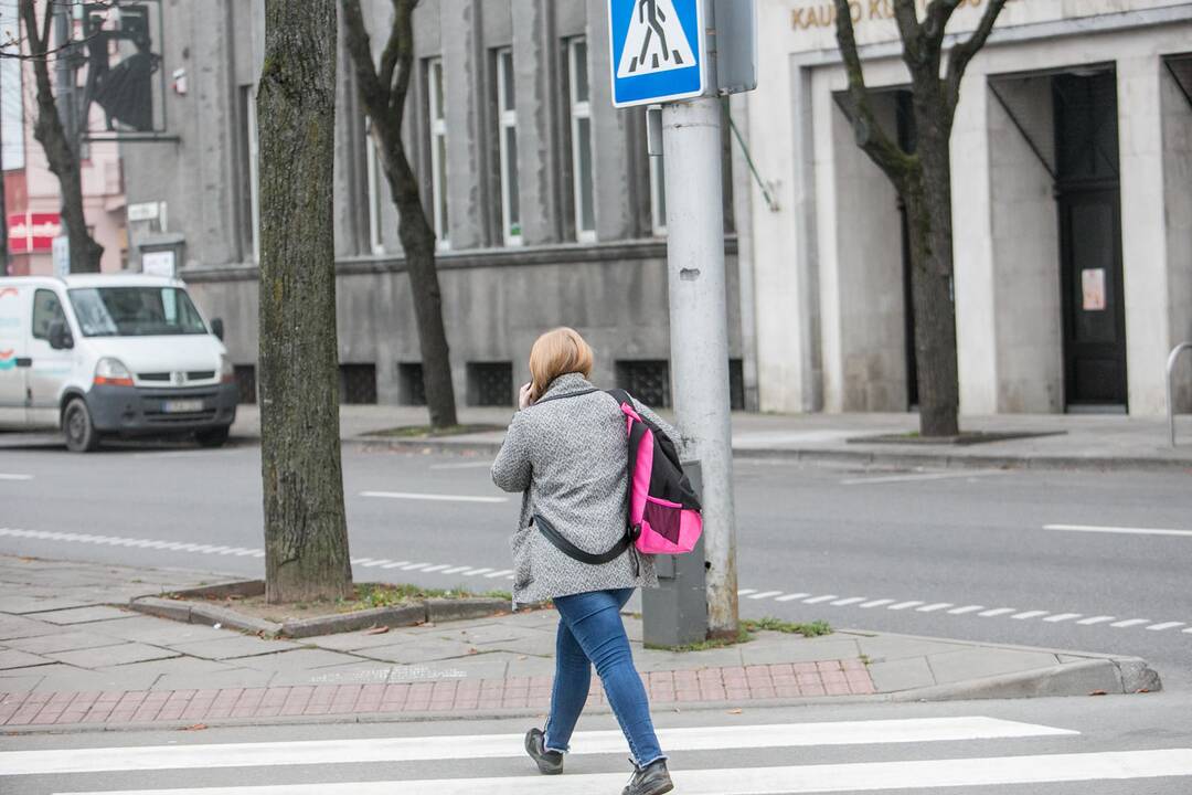 Pėsčiųjų drausminimui skirtas reidas Kaune