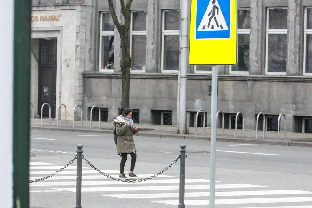 Pėsčiųjų drausminimui skirtas reidas Kaune