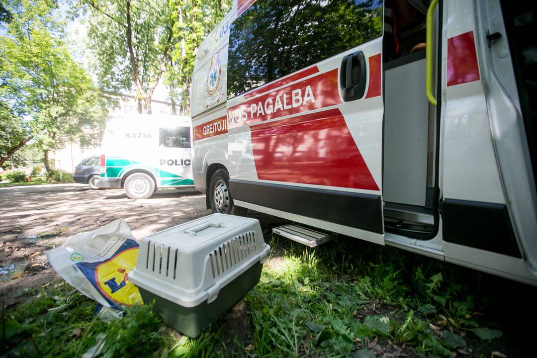 Kauno daugiabučio sienoje atsivėrė didžiulis plyšys