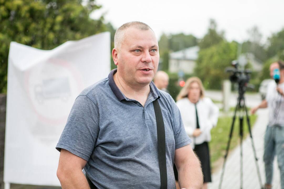 Protesto akcija prieš sunkiasvorius automobilius