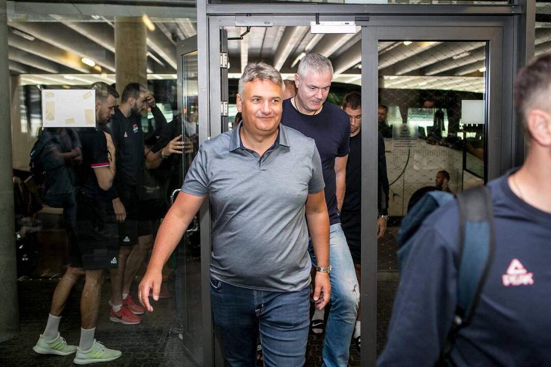 Lietuvos ir Serbijos rinktinių treniruotės