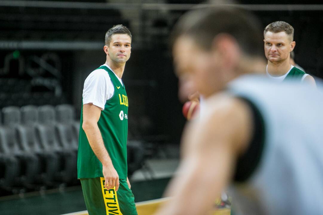 Lietuvos ir Serbijos rinktinių treniruotės