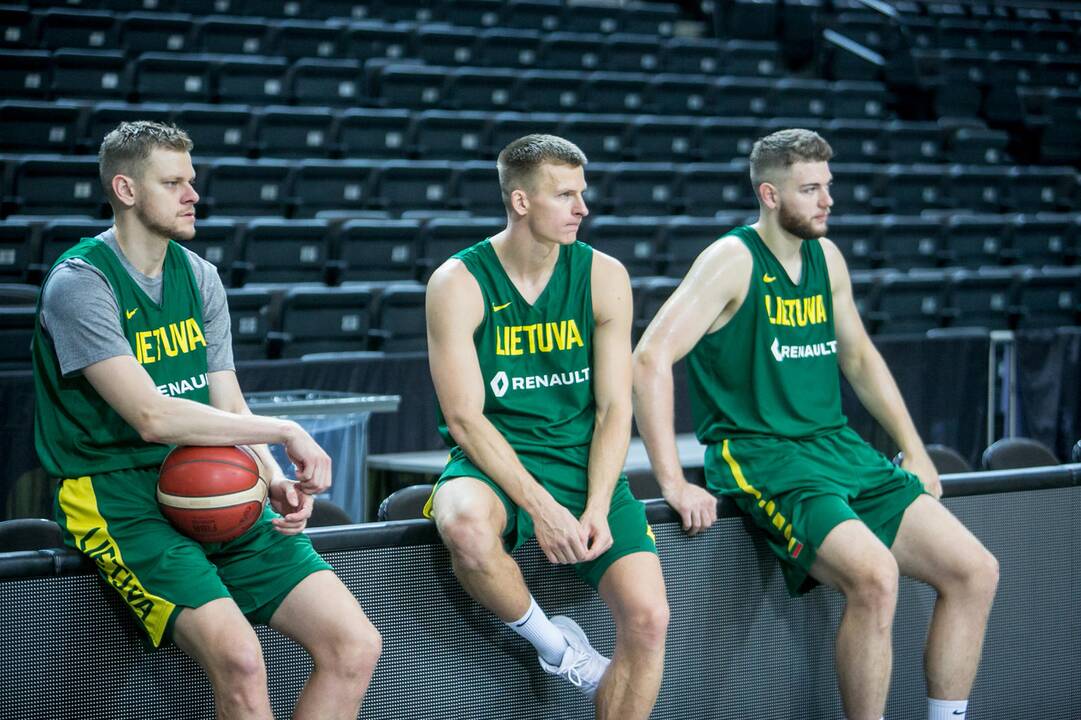 Lietuvos ir Serbijos rinktinių treniruotės