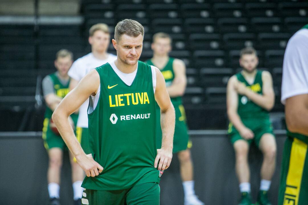 Lietuvos ir Serbijos rinktinių treniruotės