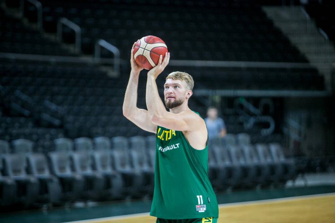 Lietuvos ir Serbijos rinktinių treniruotės