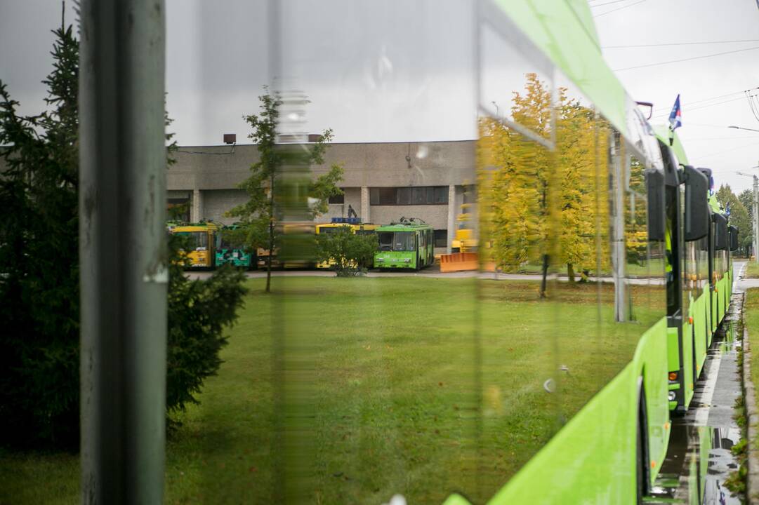 Kaune pristatyti naujieji troleibusai