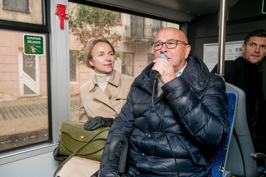 Kaune pristatyti naujieji troleibusai