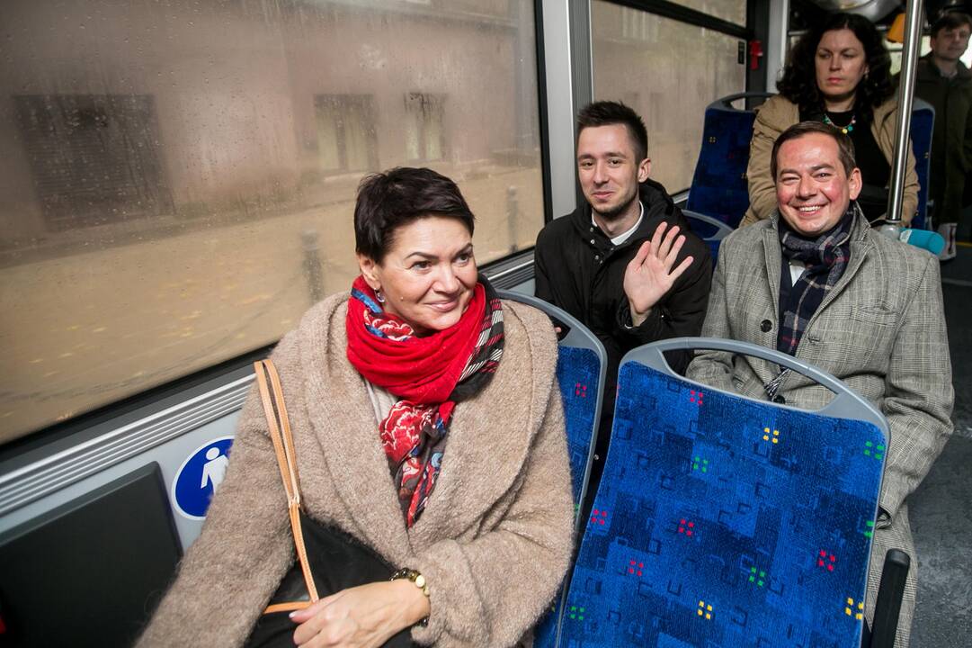 Kaune pristatyti naujieji troleibusai